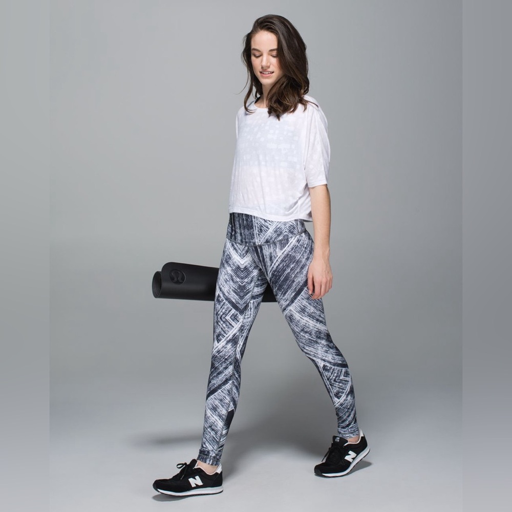 Lululemon Wunder Under Full-On Luon High Rise Roll Down Yoga Gym Leggings
